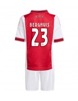 Ajax Steven Berghuis #23 Domácí dres pro děti 2025-26 Krátký Rukáv (+ trenýrky)